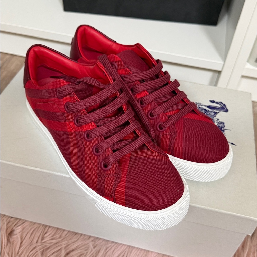 Red Canvas Sneakers